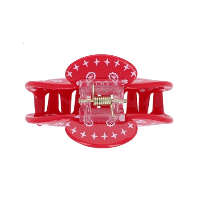 Pince imprimée bandana rouge