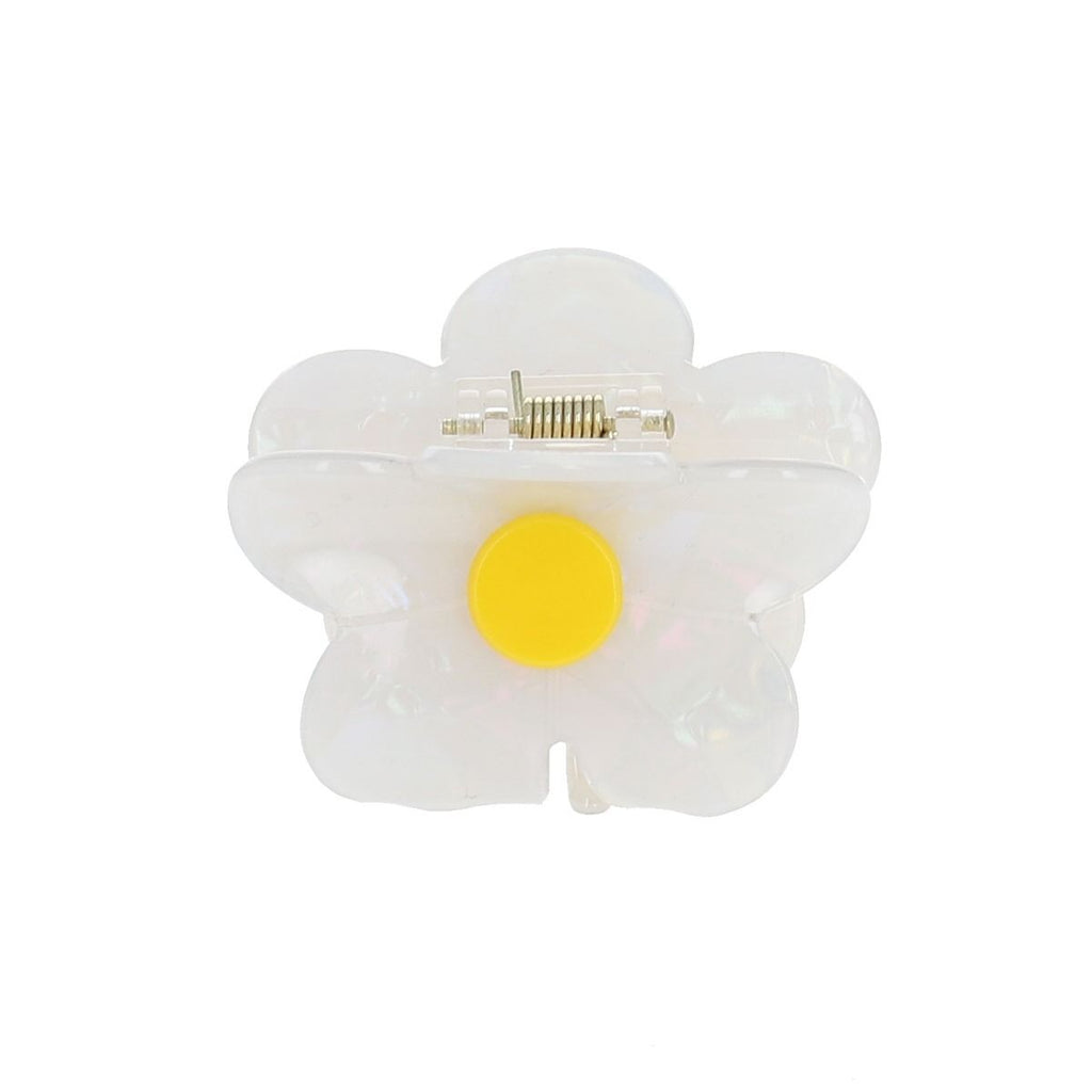 Pince fleur nacree blanche