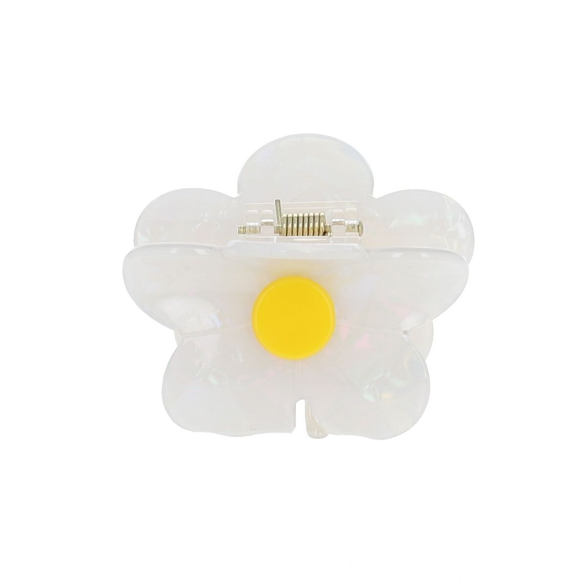Pince fleur nacree blanche