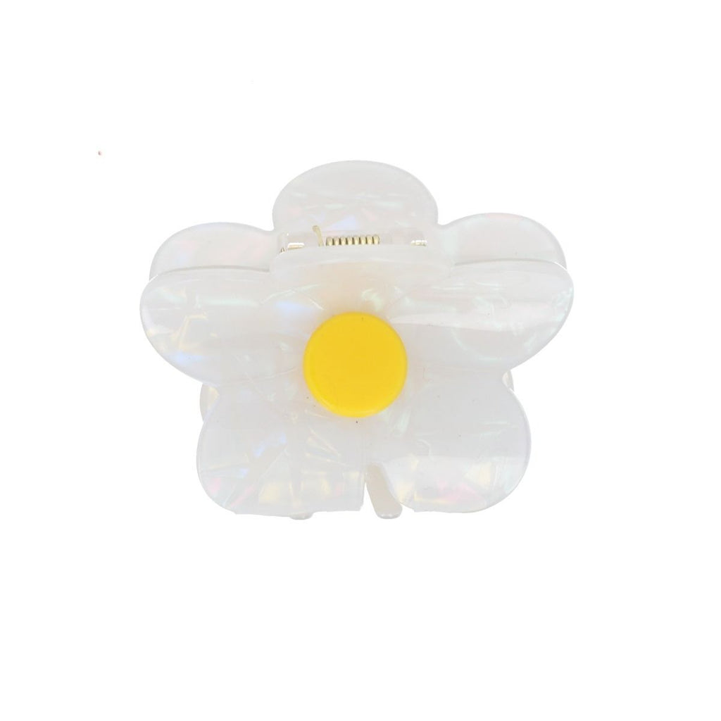 Pince fleur nacree blanche
