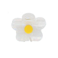 Pince fleur nacree blanche