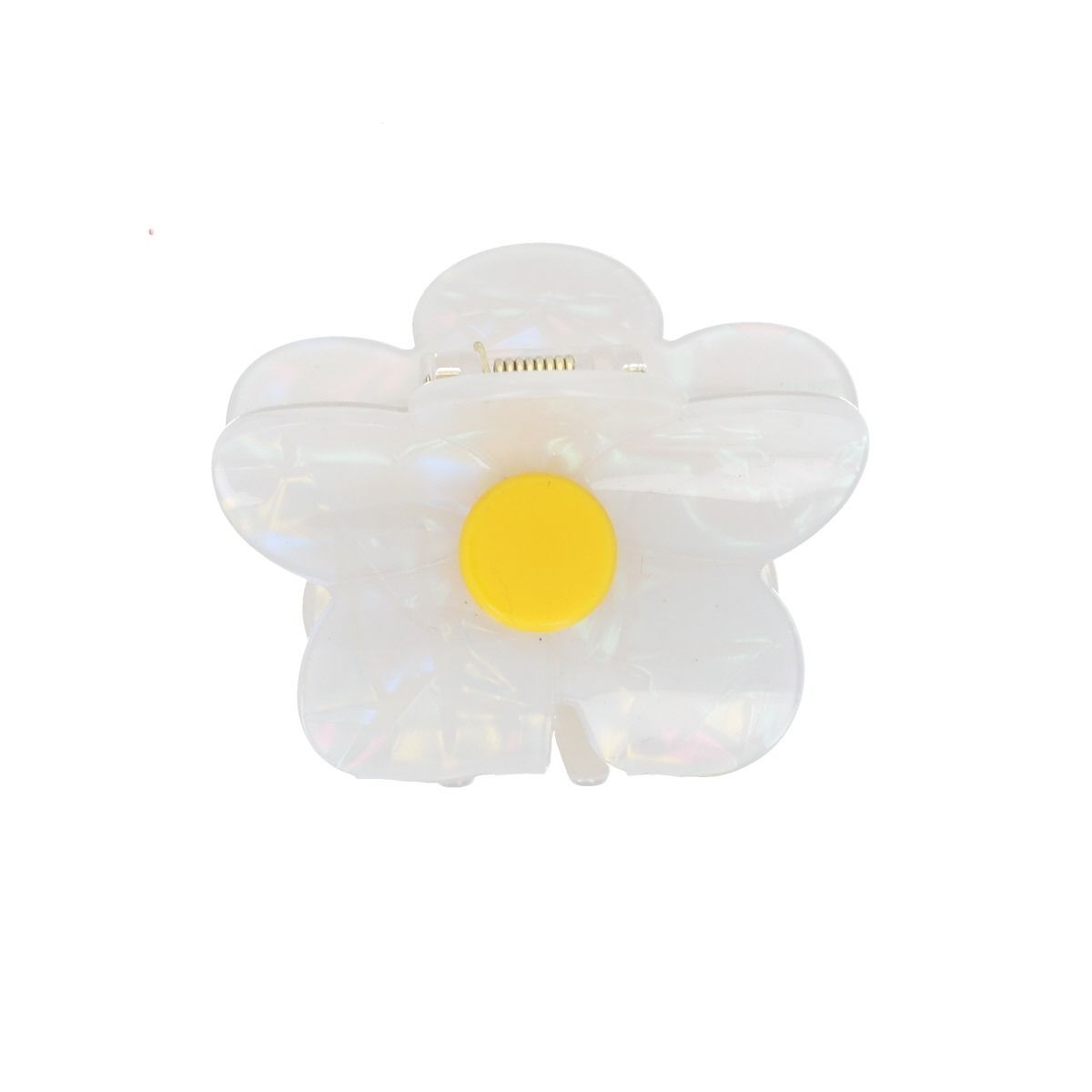 Pince fleur nacree blanche