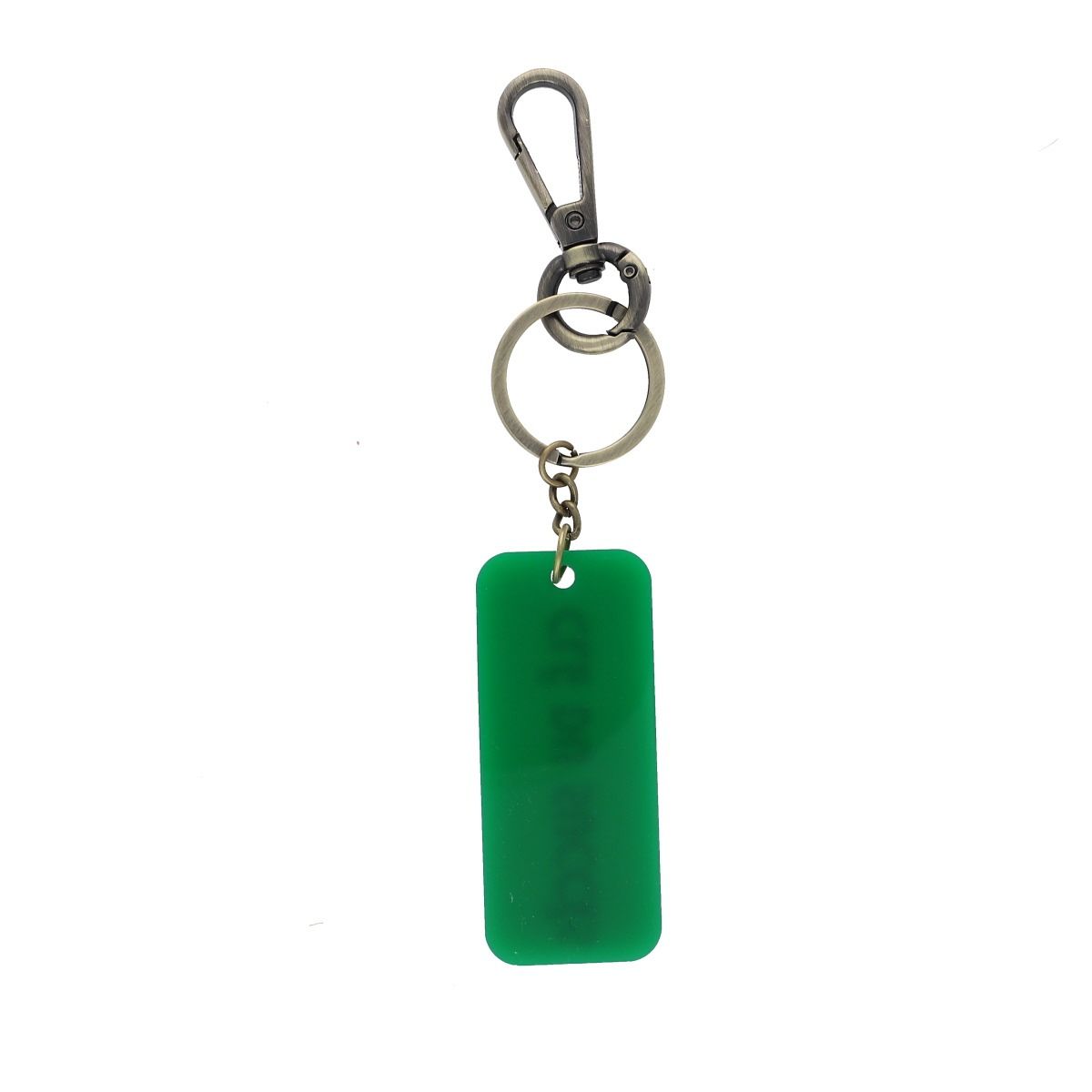 Porte clé - resine vert cle du succes