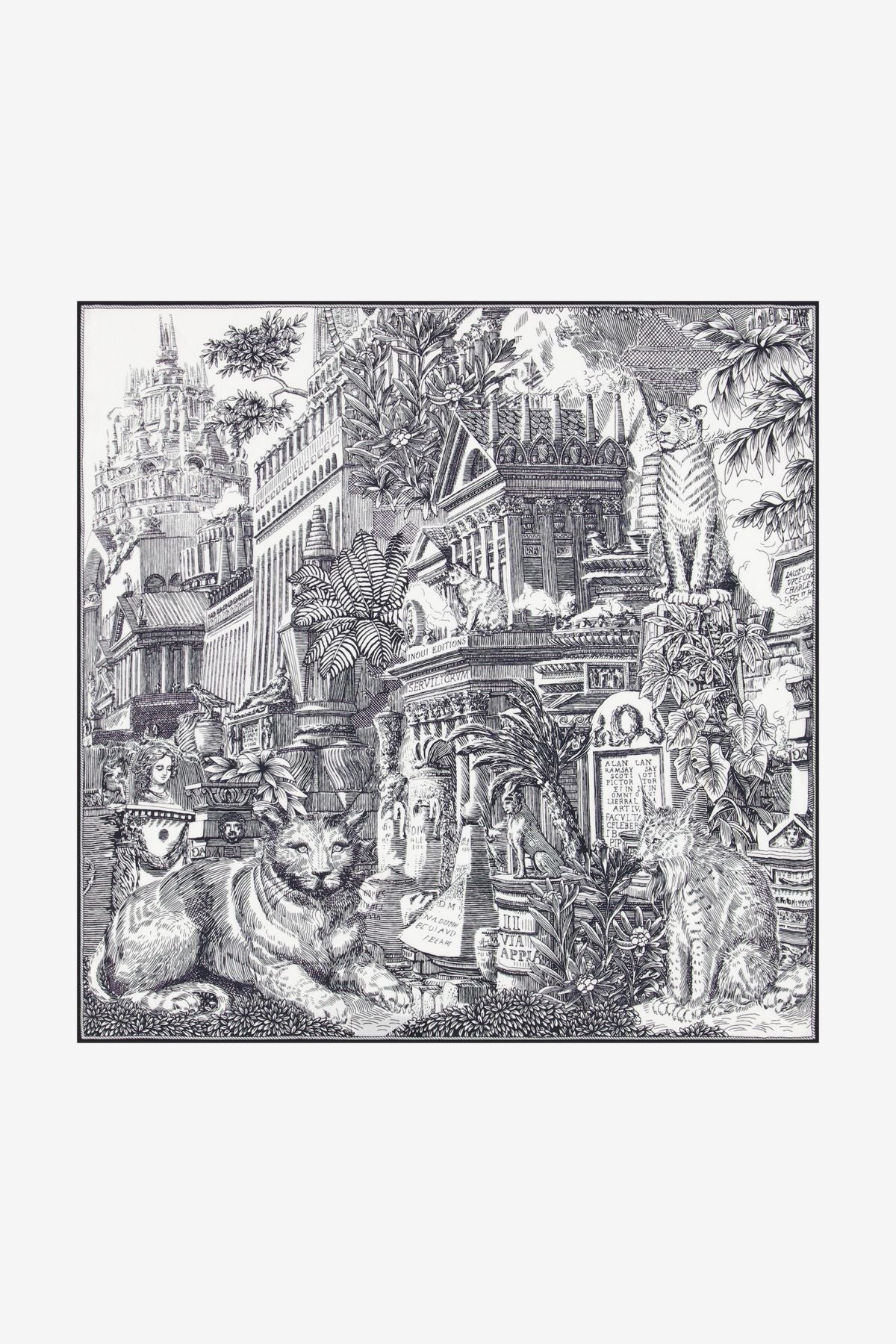 Carre 65 piranesi - noir 1