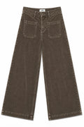Pantalon Lucia crop large - Cocoa