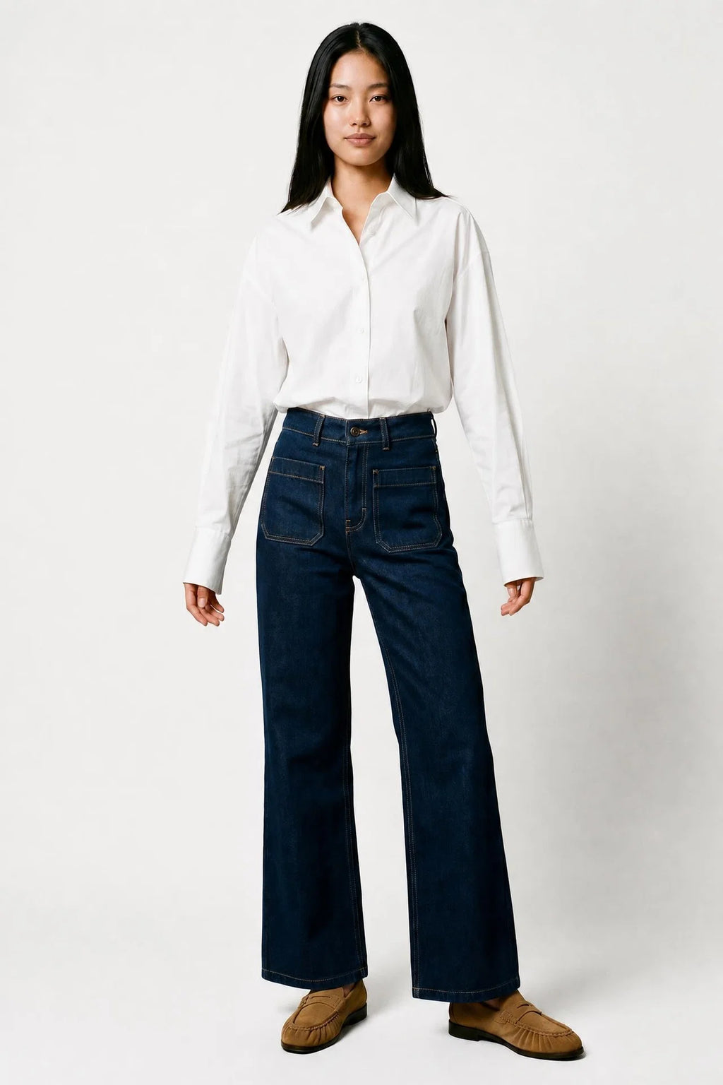 Jeans Lucia crop large - Raw