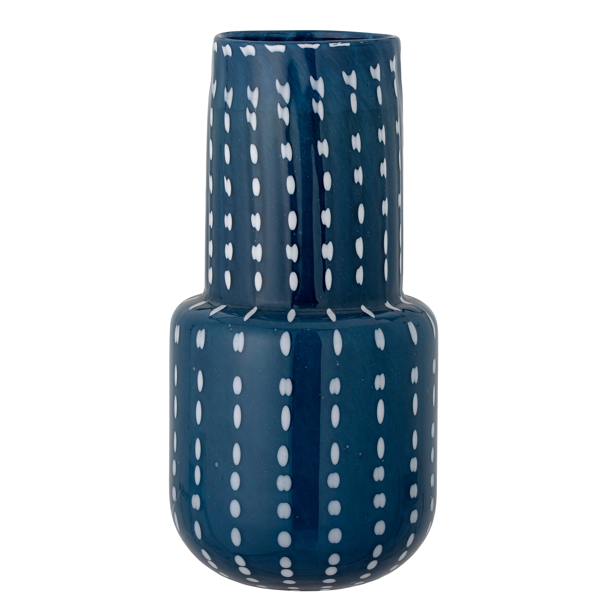 MAYIM - Vase bleu en verre