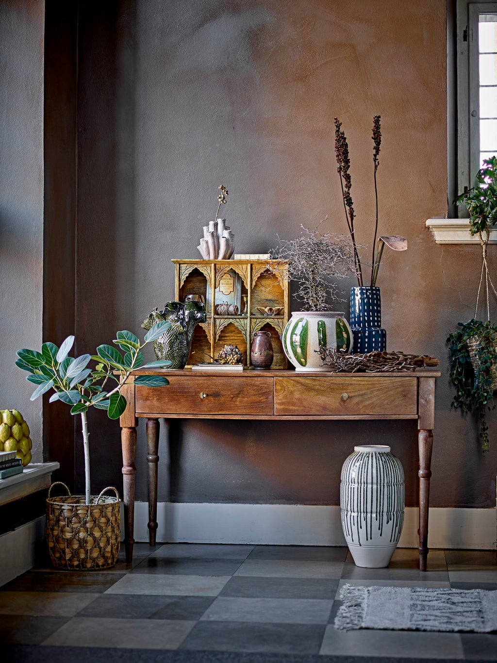 MAYIM - Vase bleu en verre