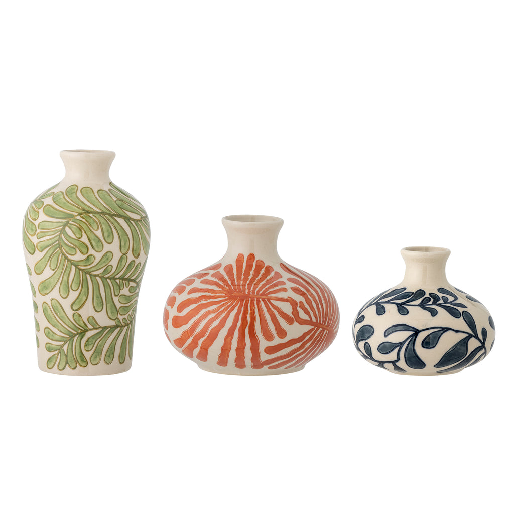 FAUNI - Vase vert en grès
