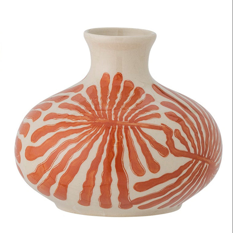 FAUNI - Vase orange en grès