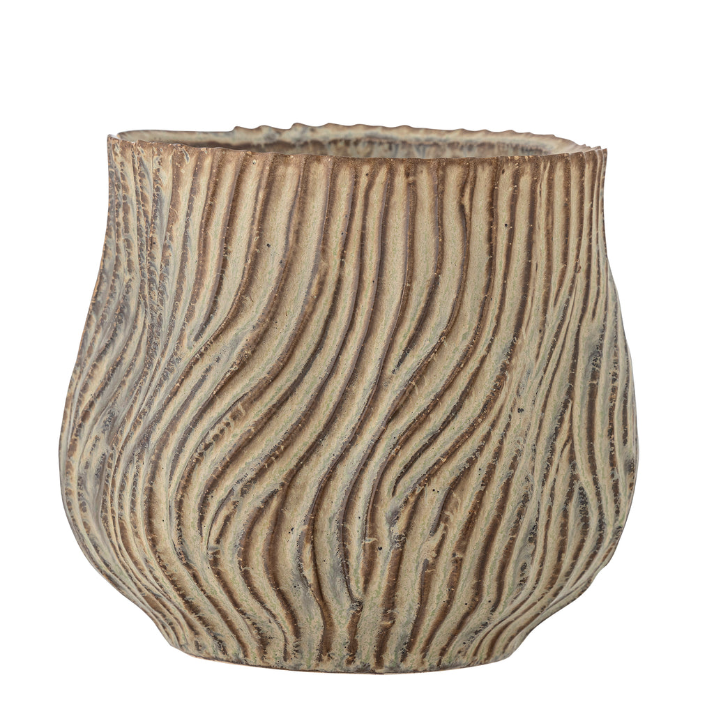 DUA POT DE FLEURS - MARRON