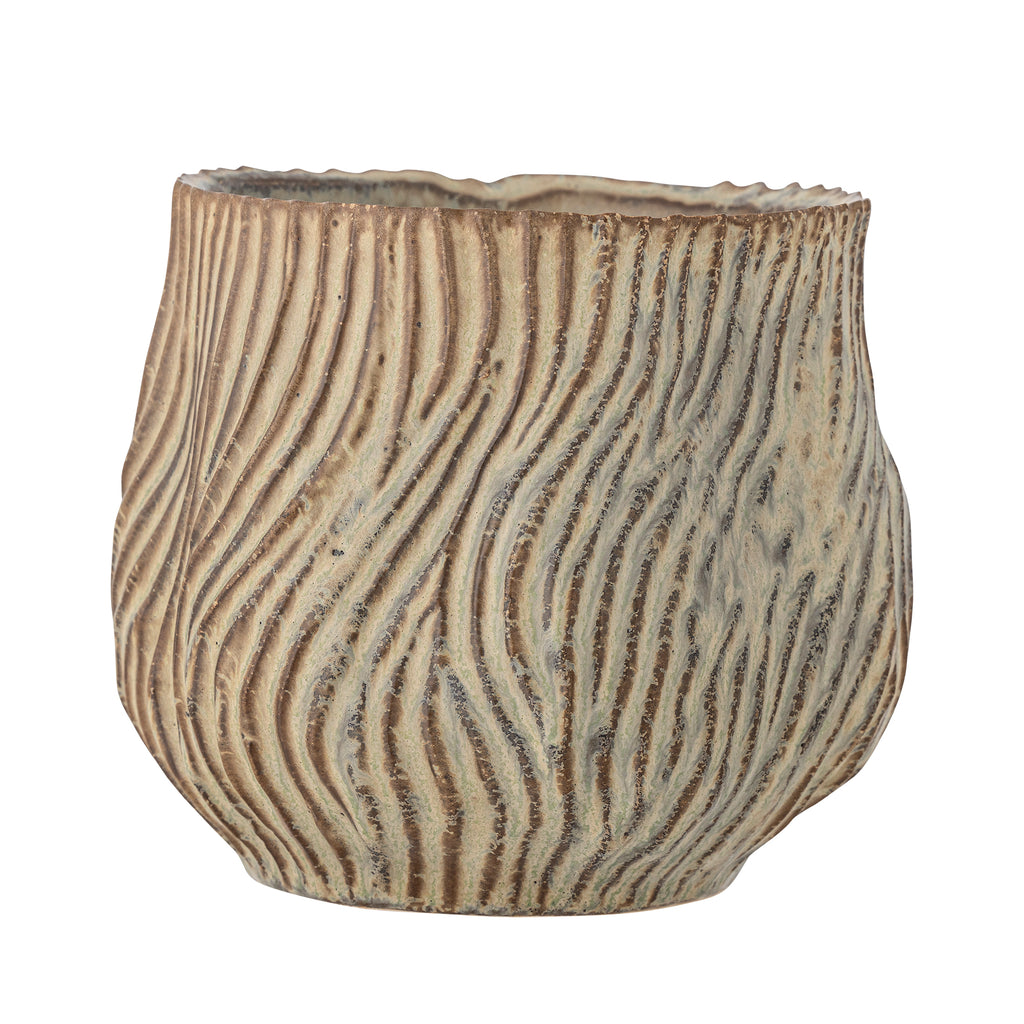 DUA POT DE FLEURS - MARRON