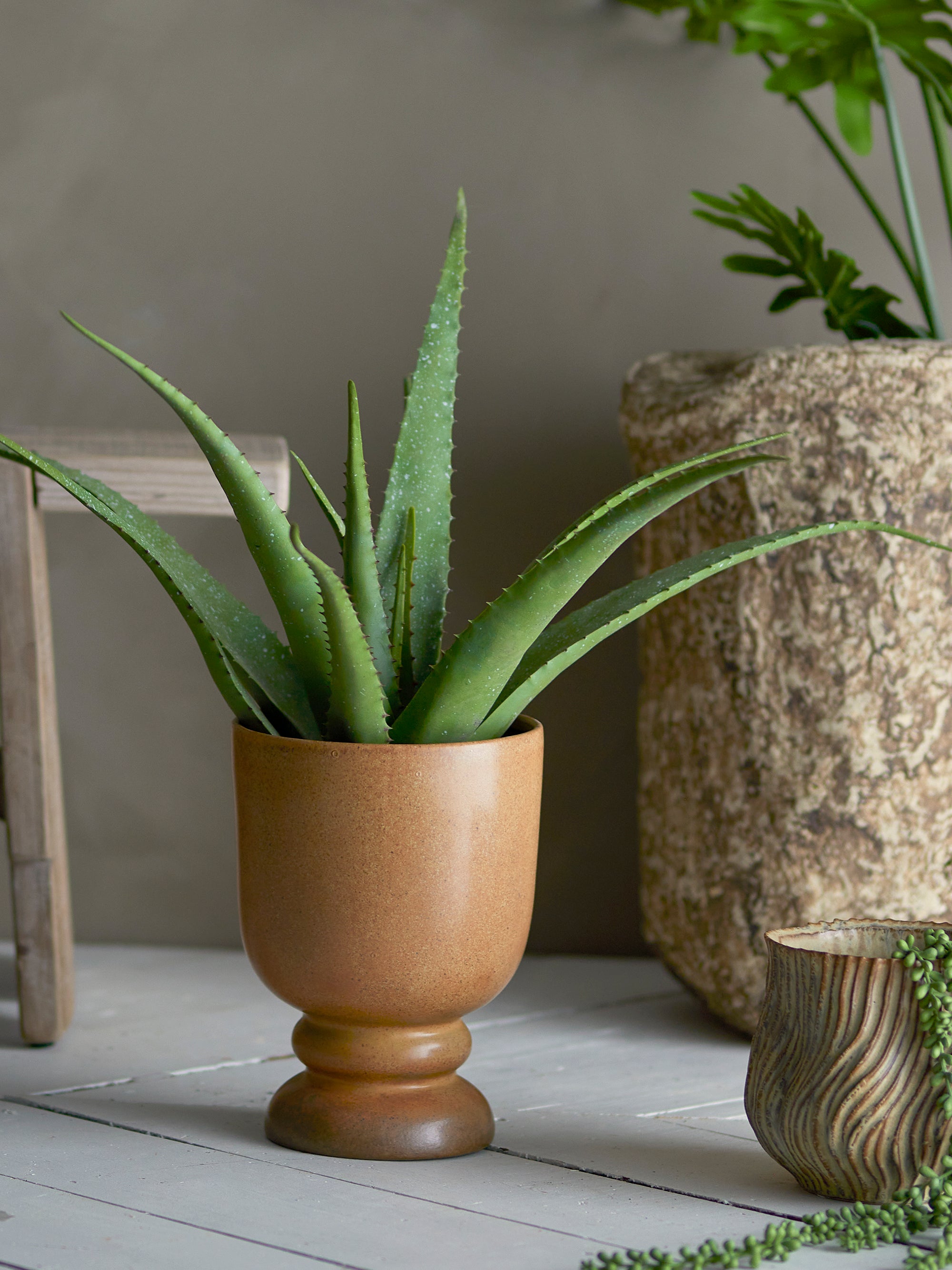 DUA POT DE FLEURS - MARRON
