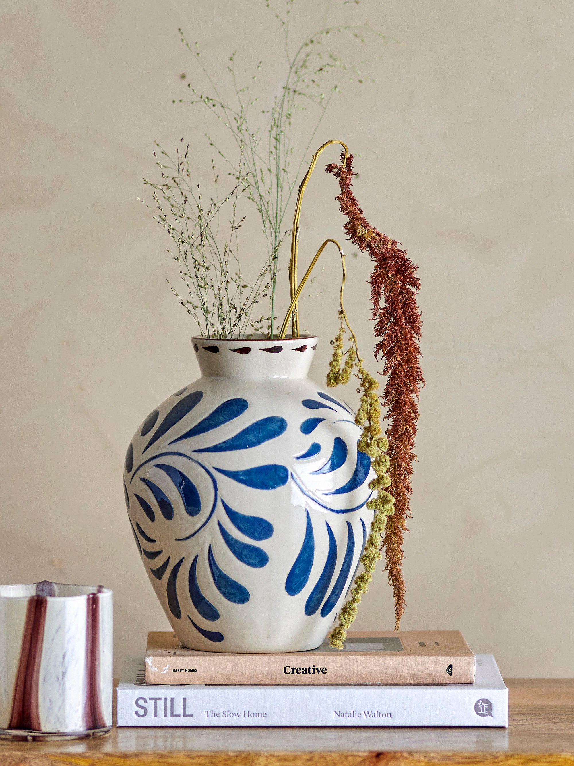 Heikki Vase, Blue, Grès