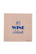 Wine Serviette, Blue, FSC® Mix, Papier