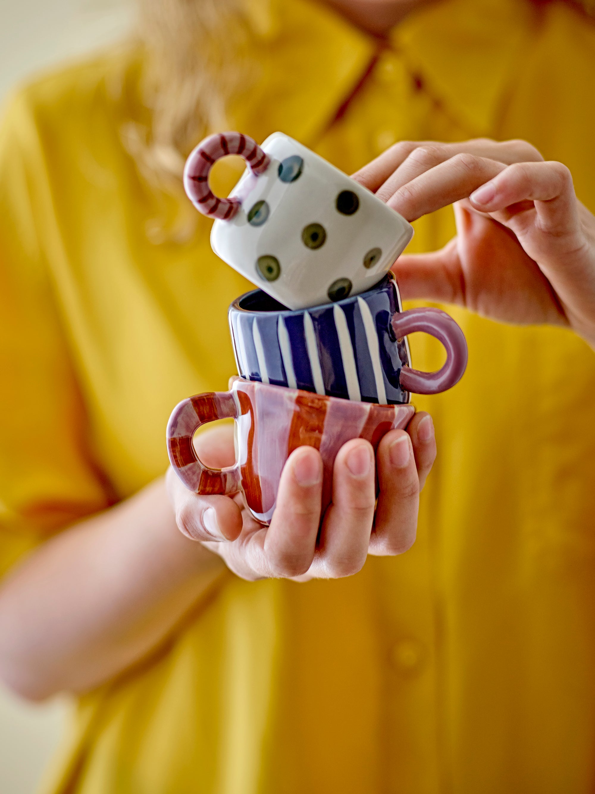 Nini Tasse bleue à rayures