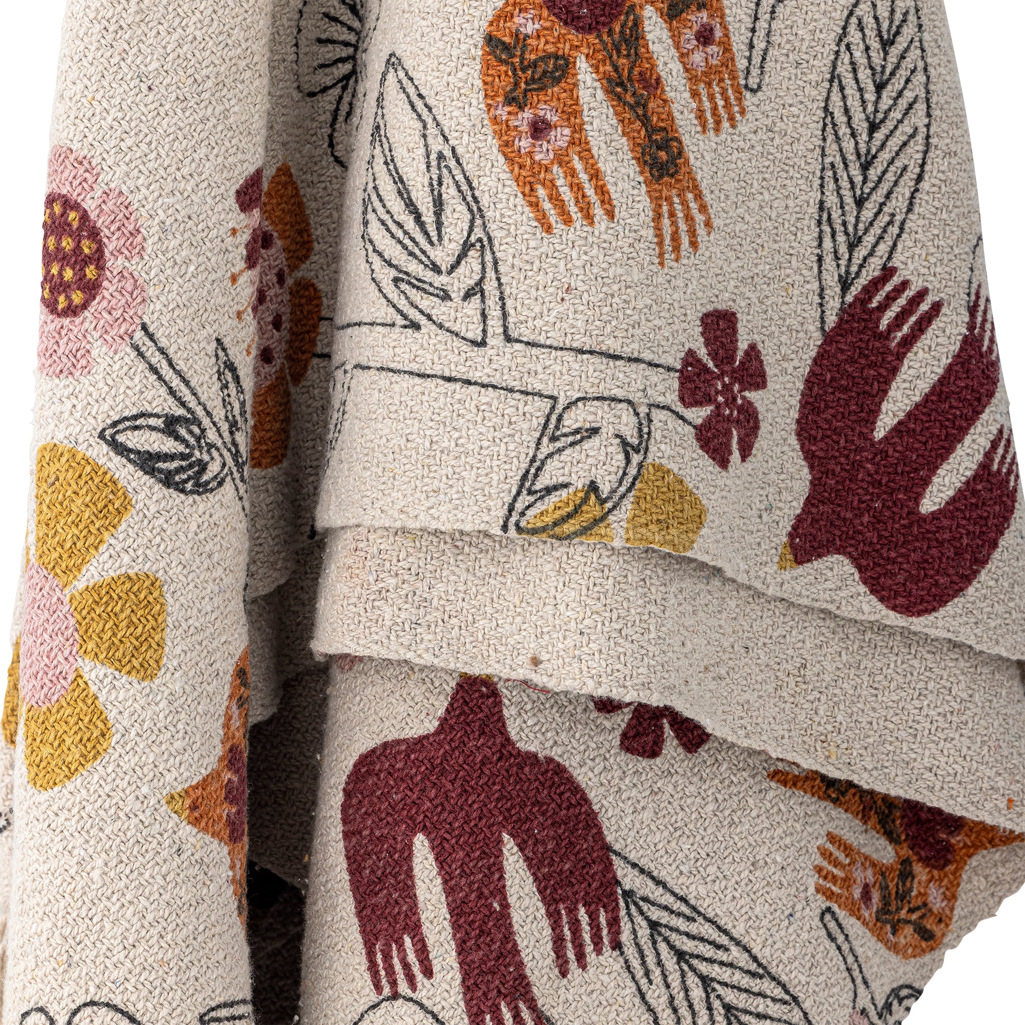 Vivielle Plaid, Multicolore, Coton recyclé