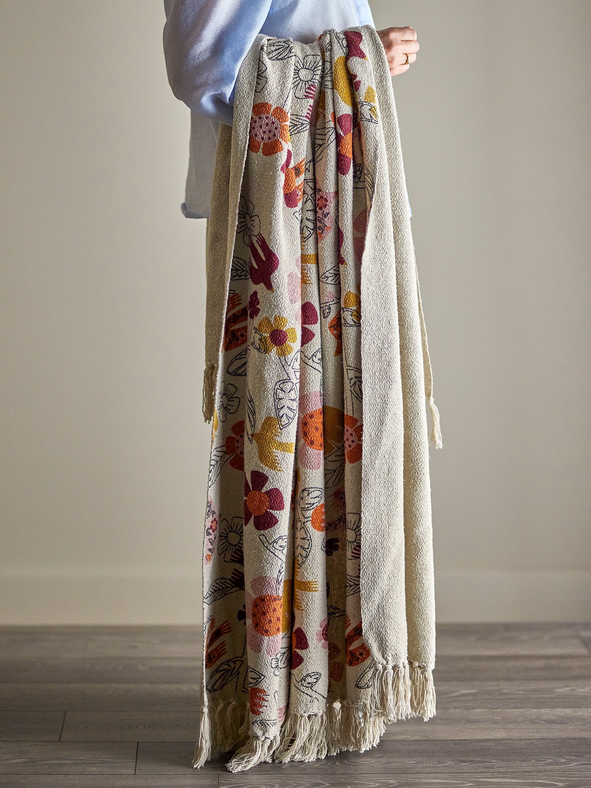 Vivielle Plaid, Multicolore, Coton recyclé