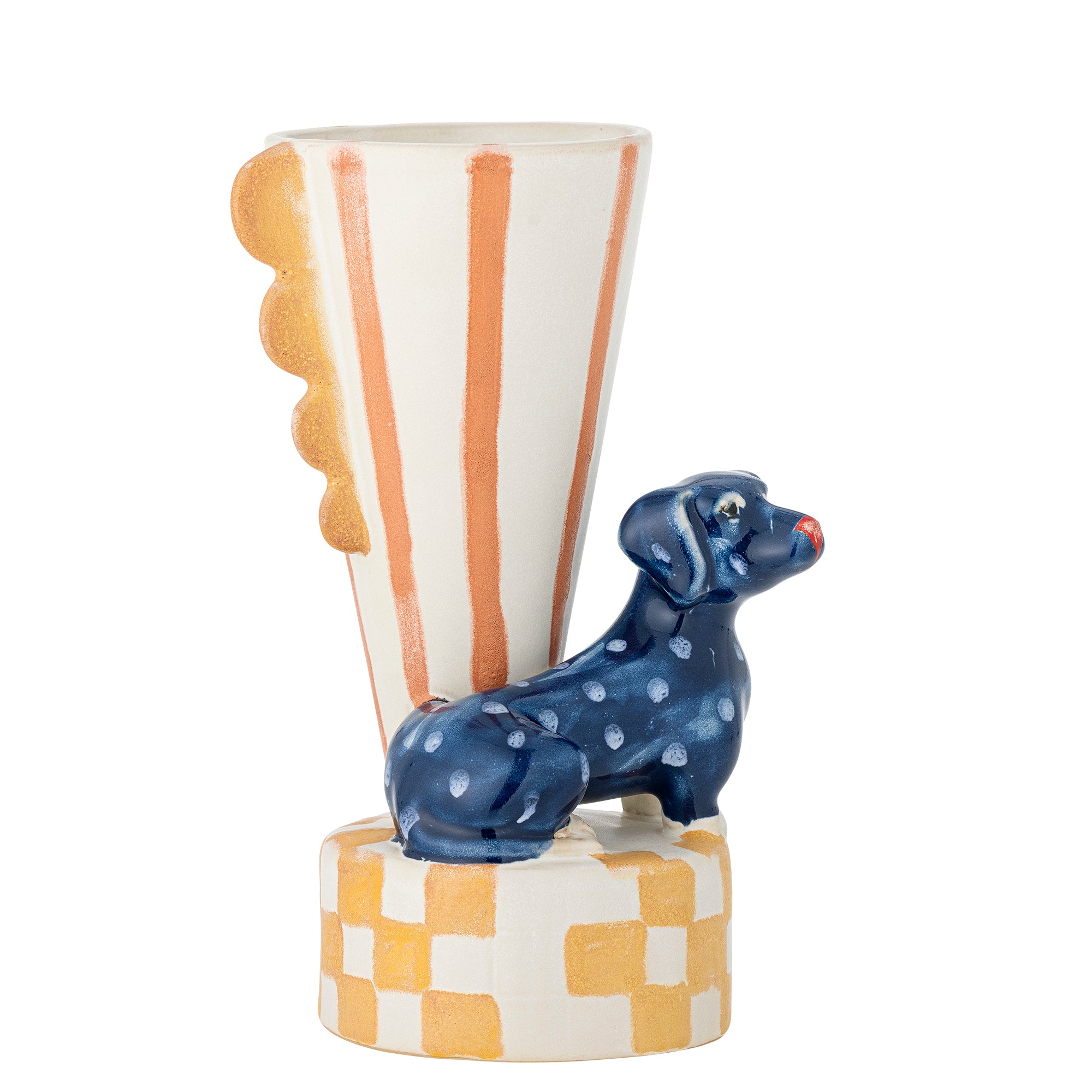 Dachsy Vase, Multicolore, Grès