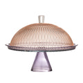 Tayo Cake Tray w/Dome, Multicolore, Verre