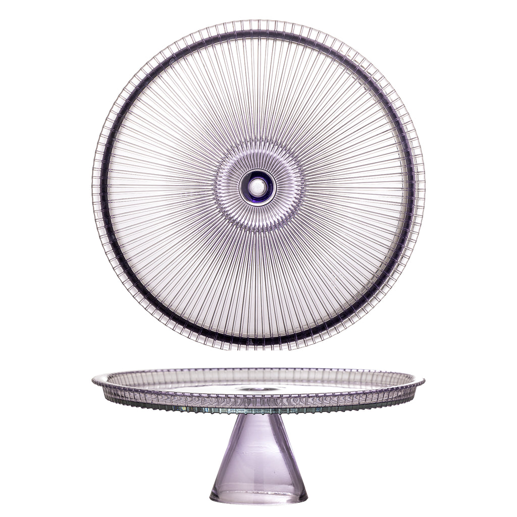 Tayo Cake Tray w/Dome, Multicolore, Verre