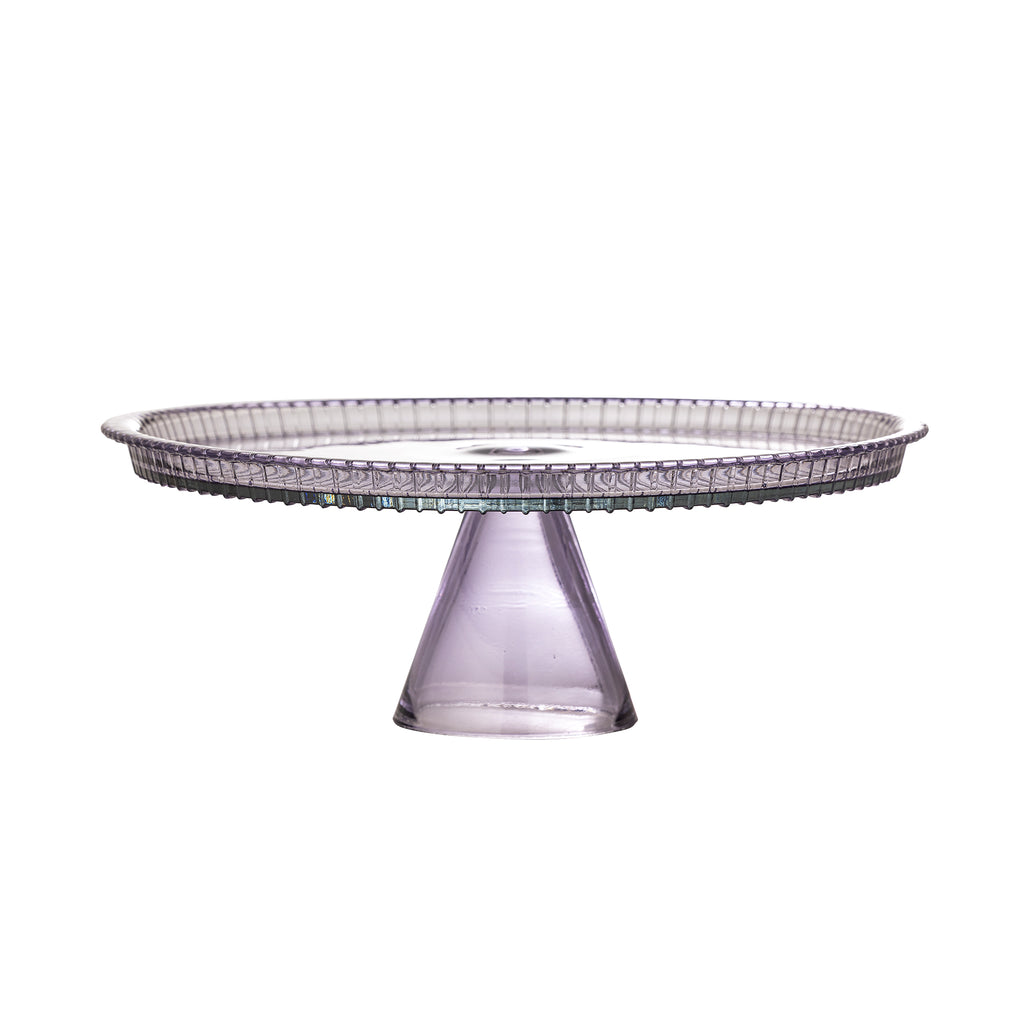 Tayo Cake Tray w/Dome, Multicolore, Verre