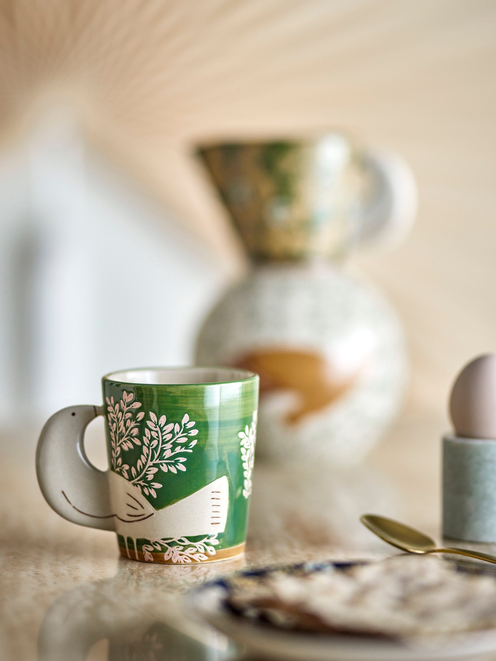 Hezha Tasse, Verte, Grès