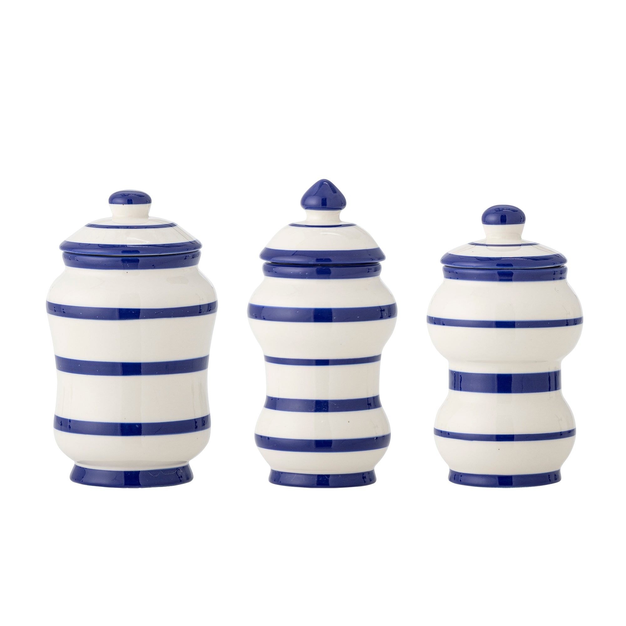 Maynard Cruche avec couvercle, Bleu, Grès