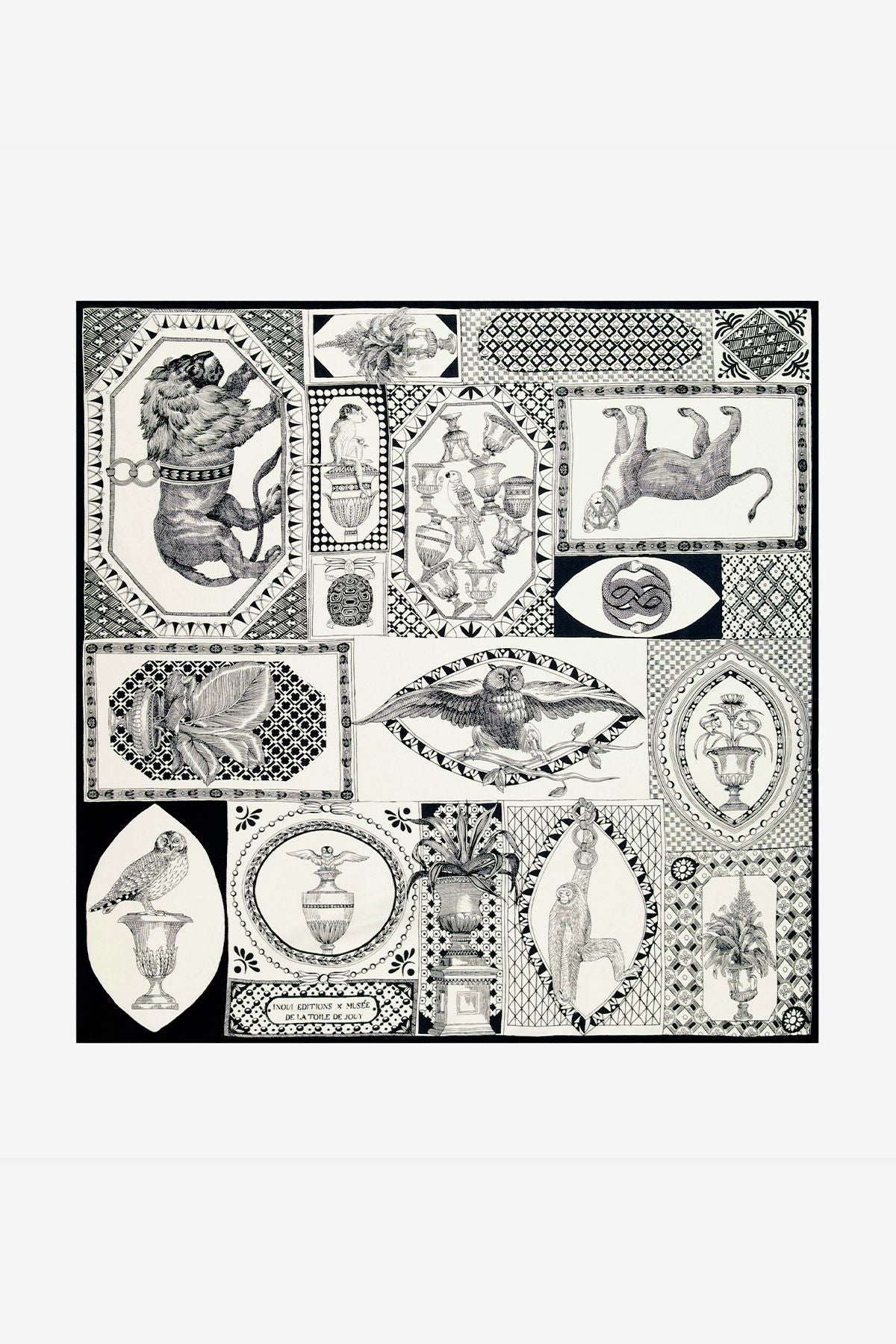 Carre 65 barocco - noir 1