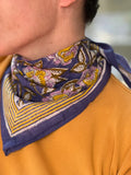 Petit foulard n° 113 - bleu