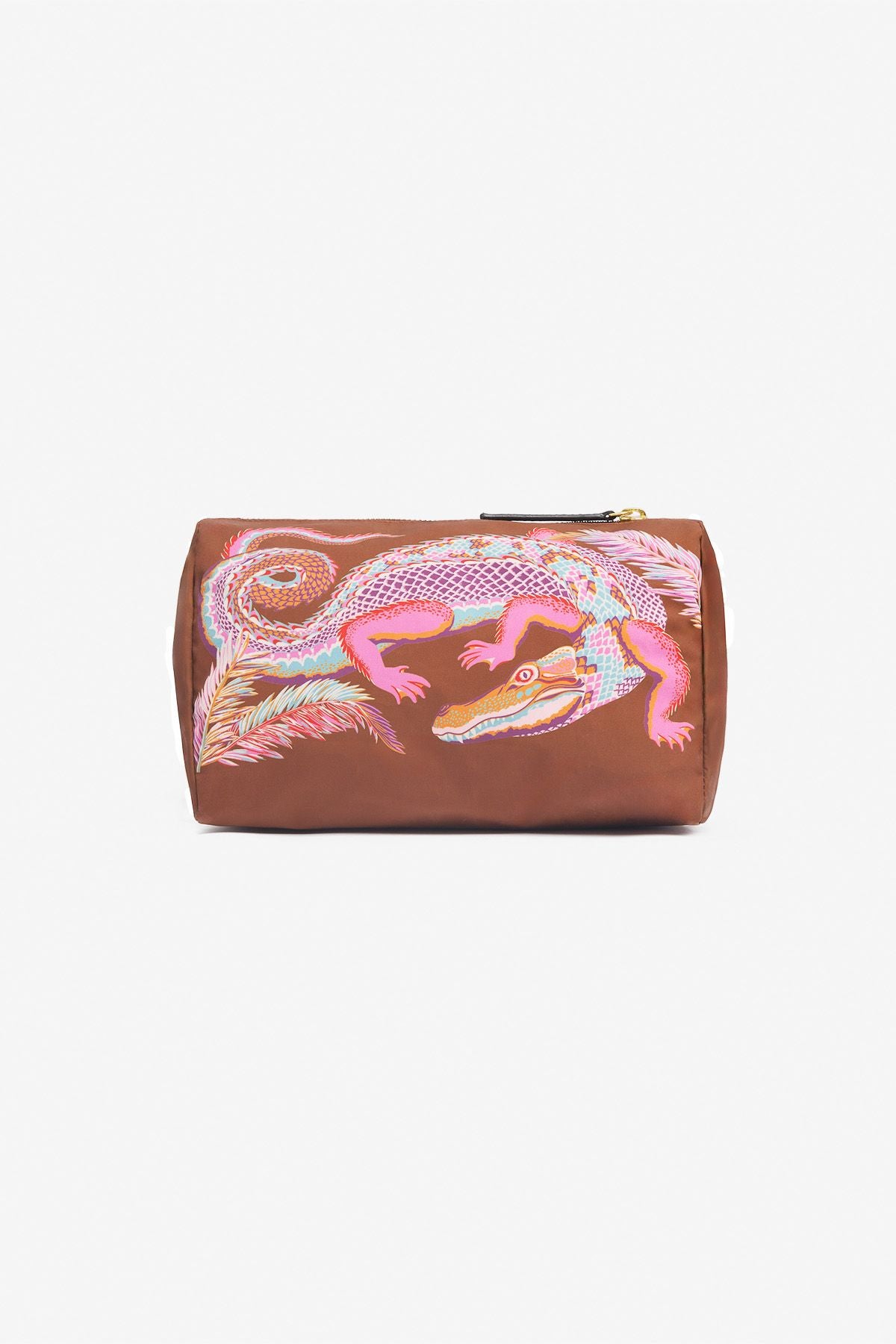 Trousse s croco - caramel 2