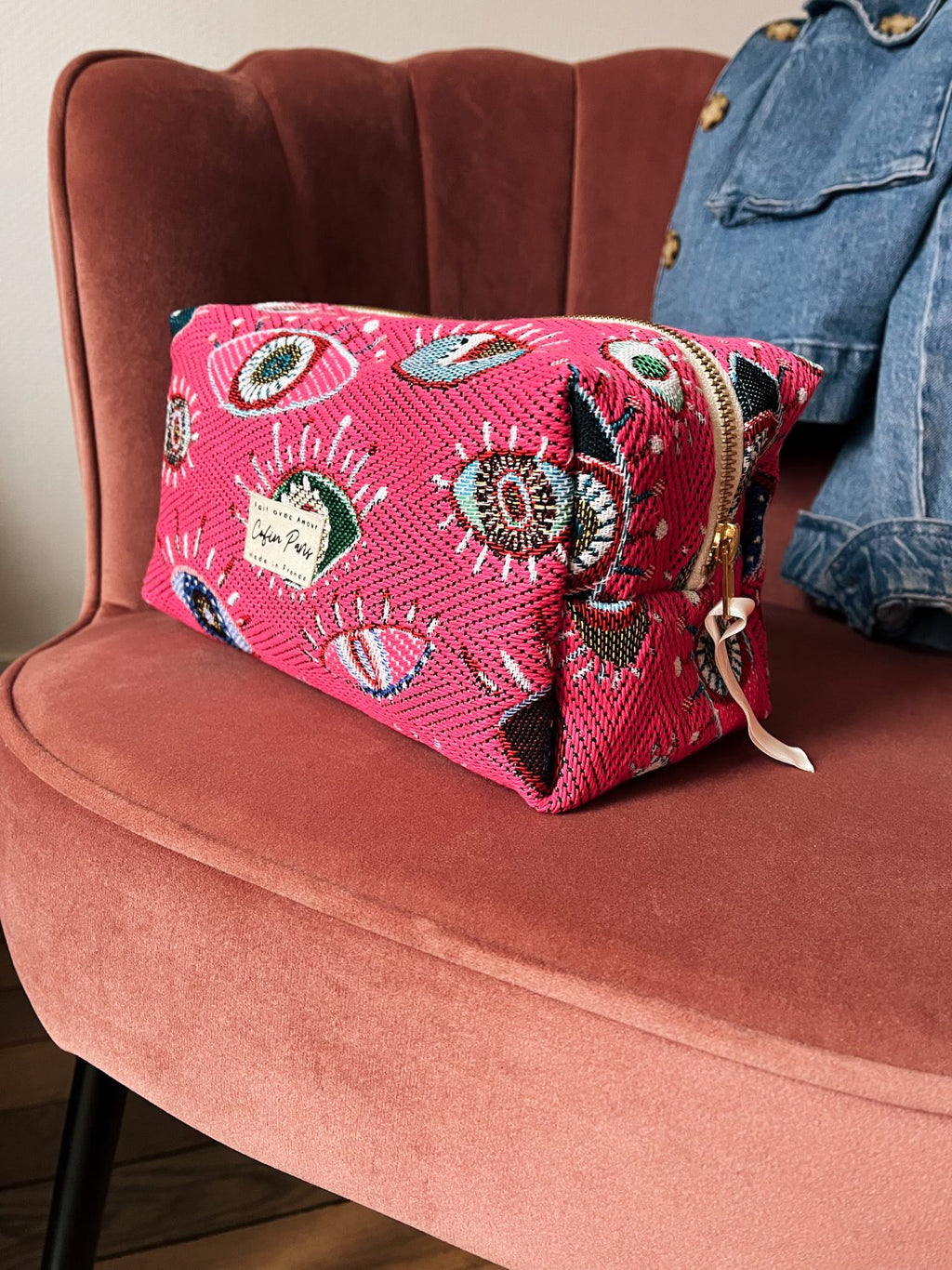 Trousse l cyclope rose