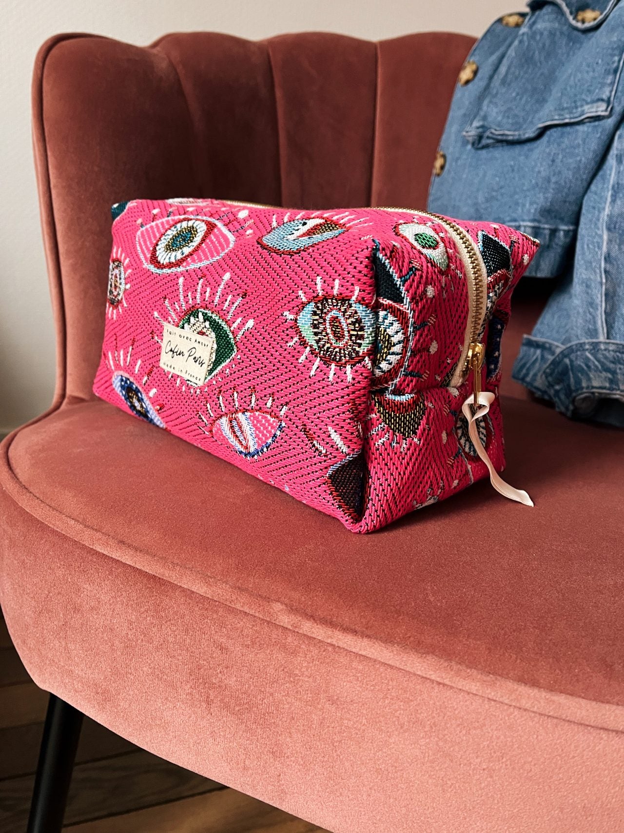 Trousse l cyclope rose