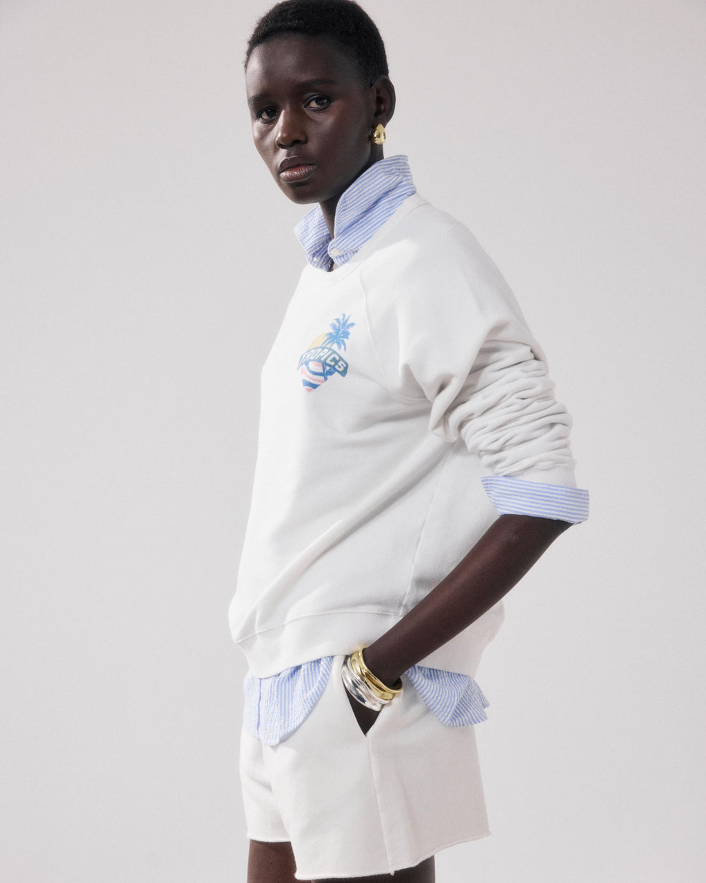 Sweatshirt tatropic - ecru 1