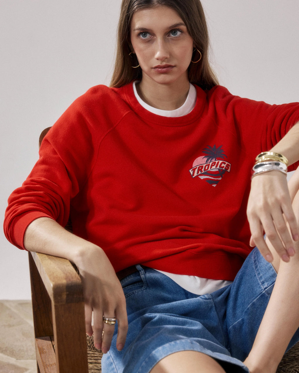 Sweatshirt tatropic - tomato