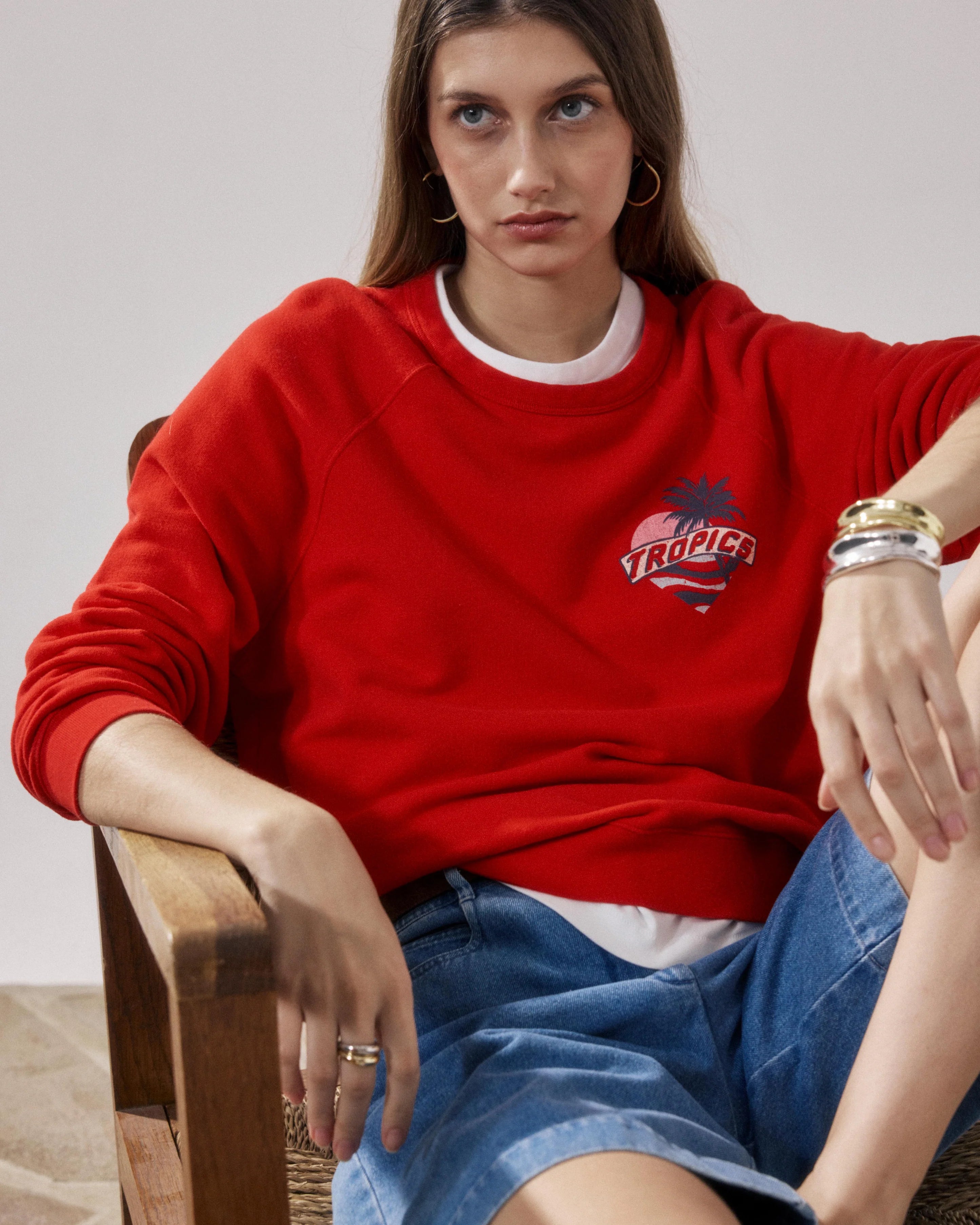Sweatshirt tatropic - tomato