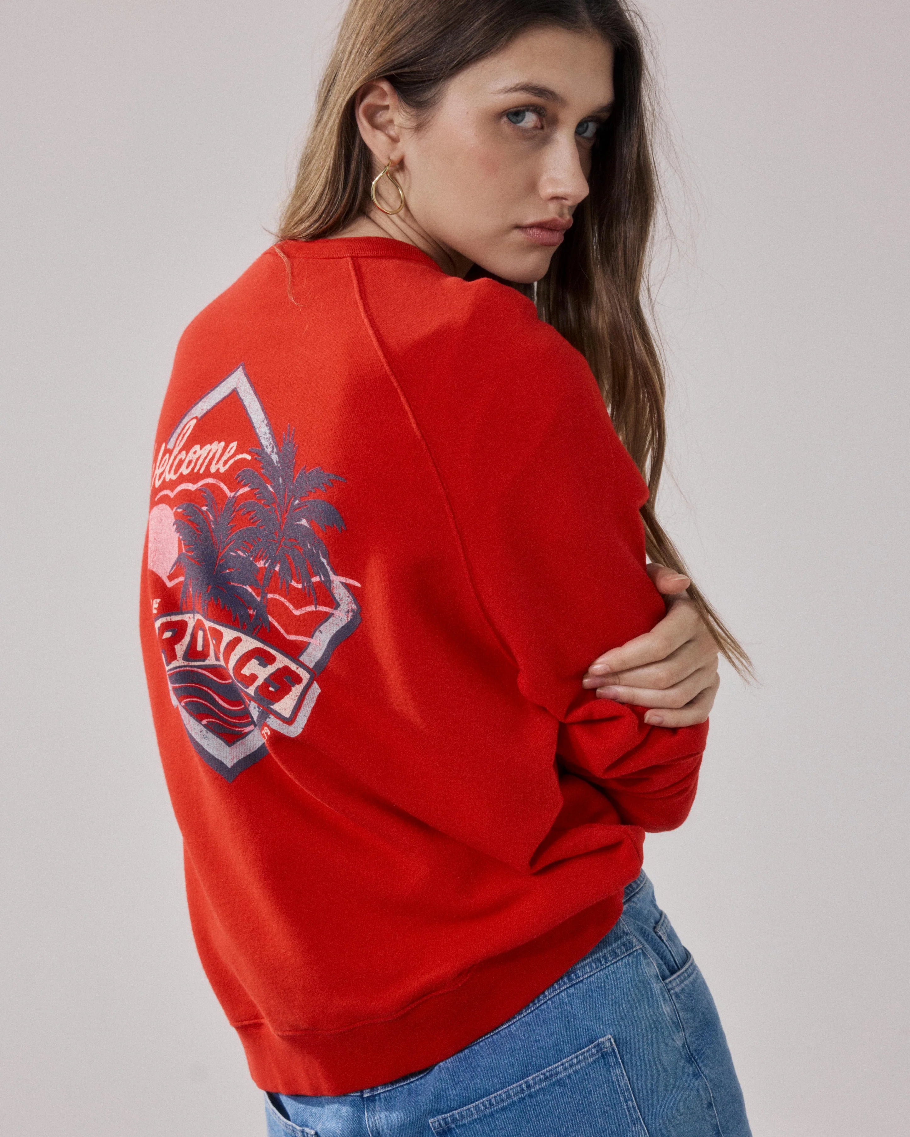 Sweatshirt tatropic - tomato