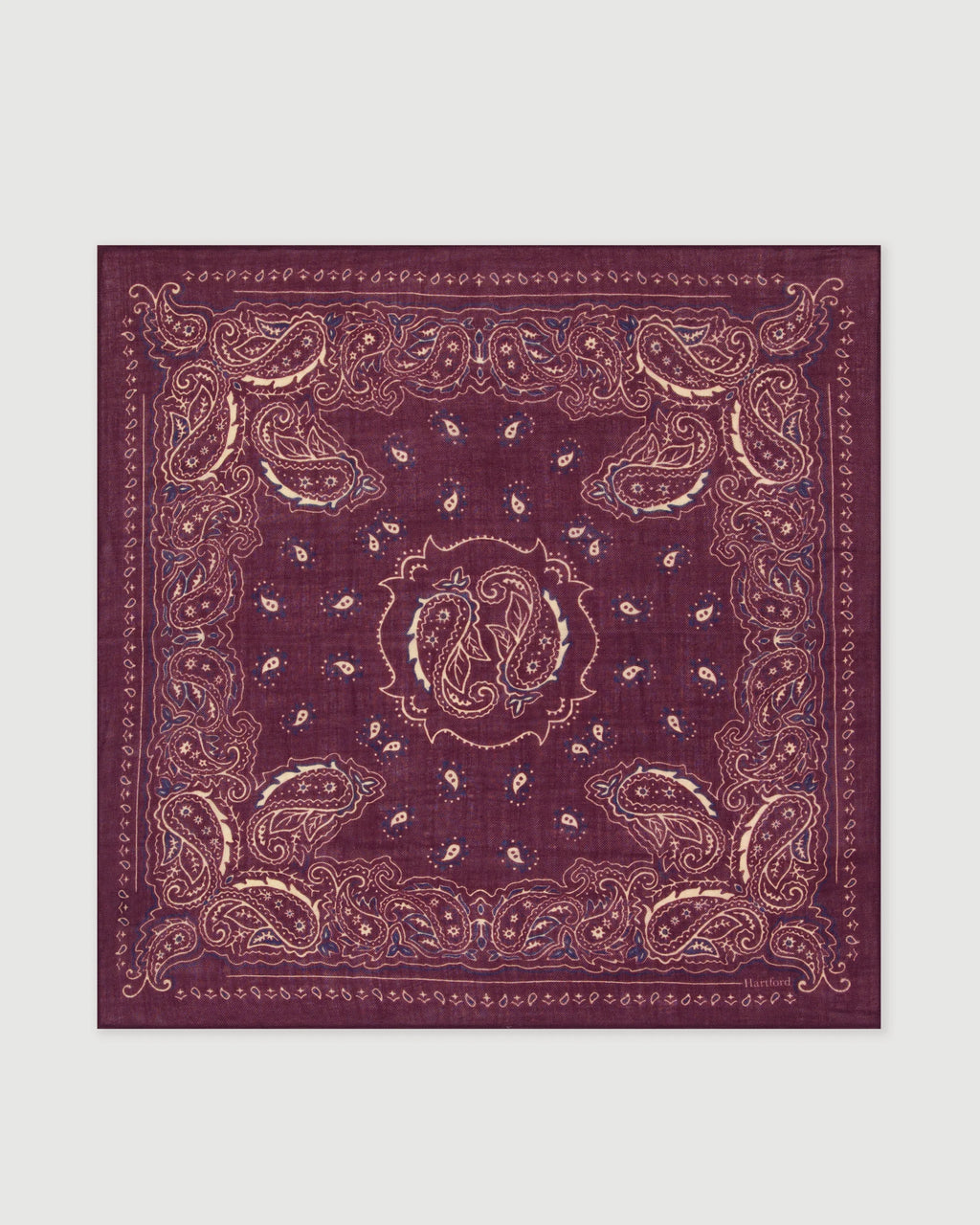 Echarpe Bandana Paisley - Wine