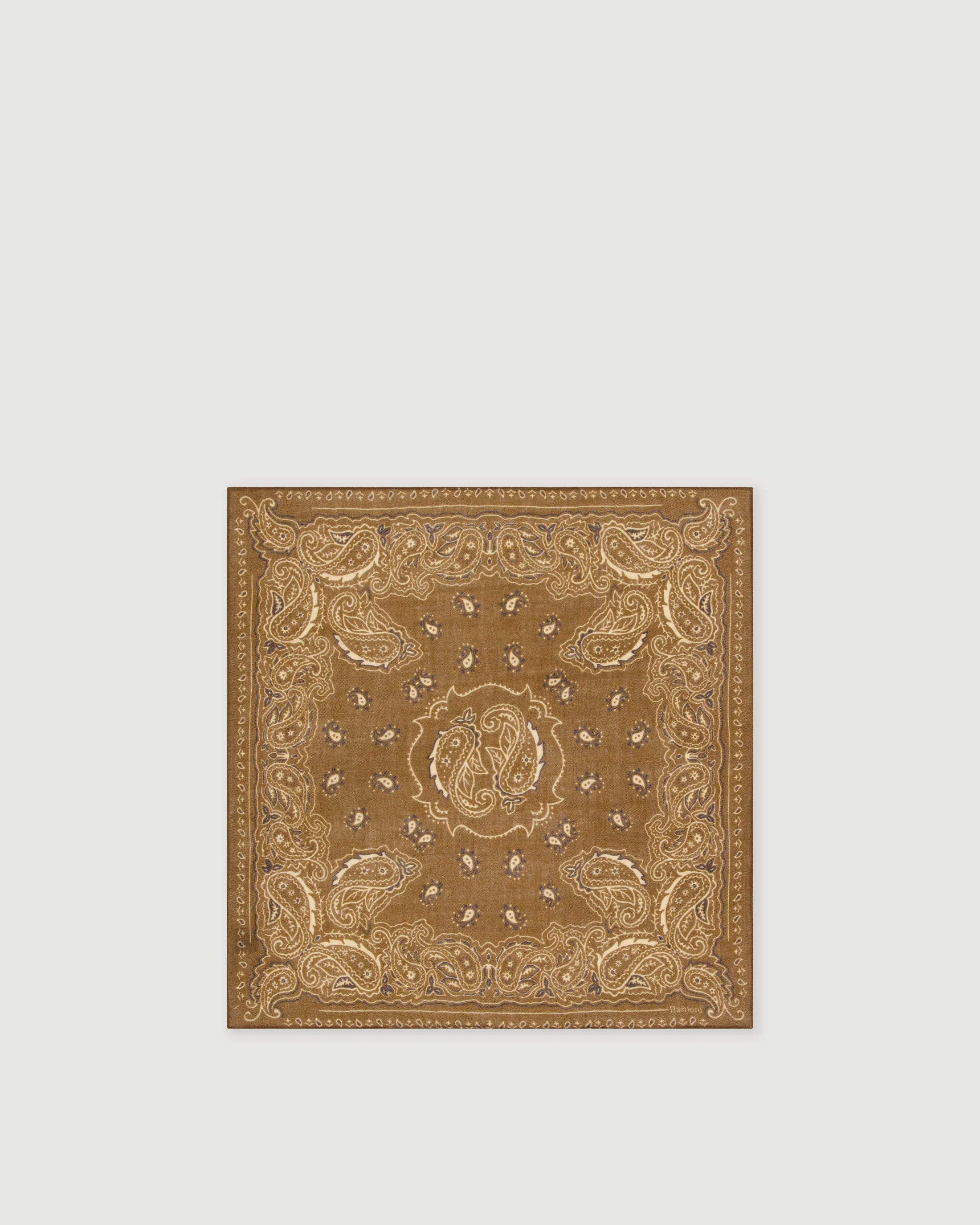 Echarpe Bandana Paisley - Taupe