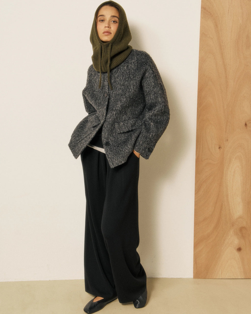 Cagoule Messie - Kaki