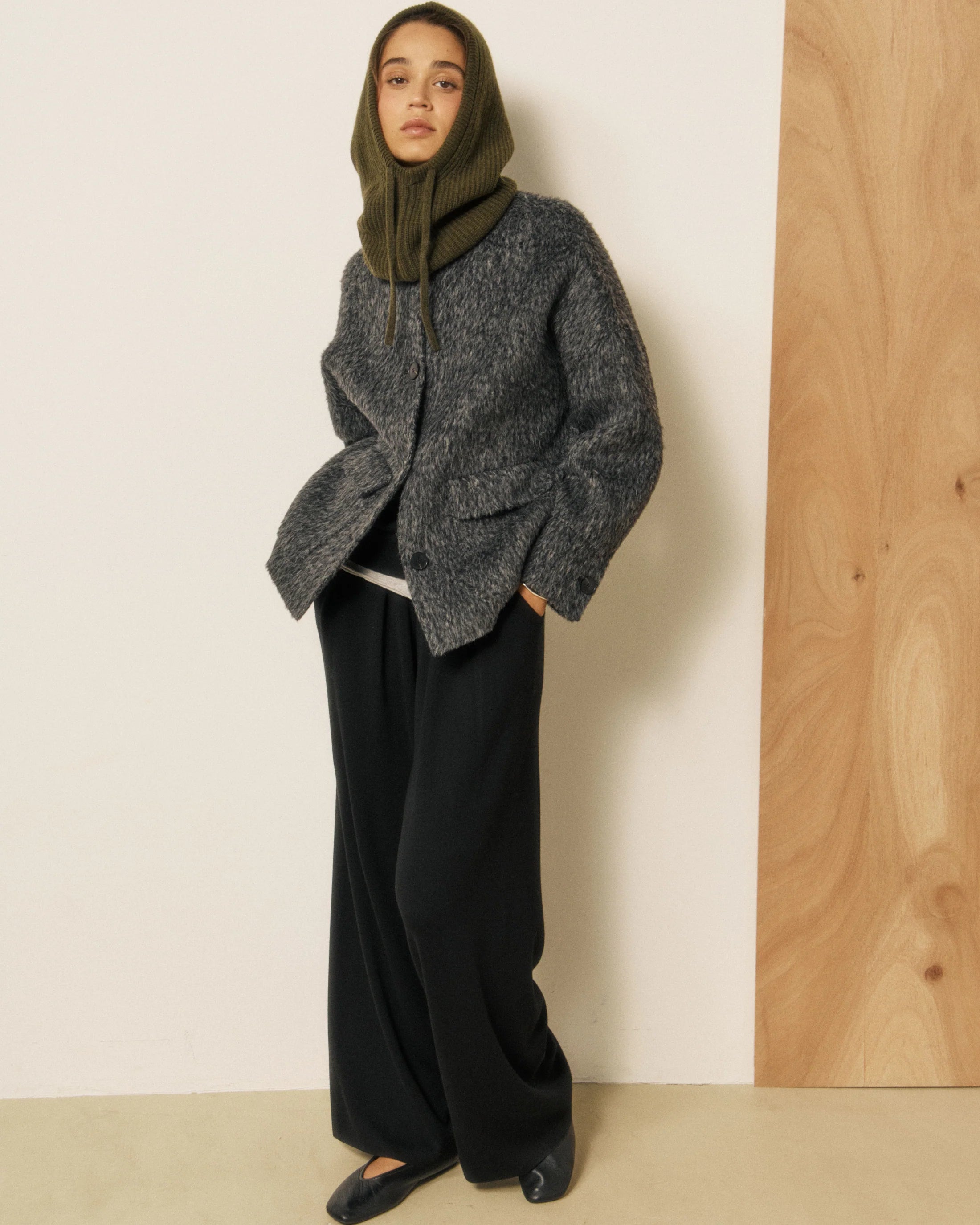 Cagoule Messie - Kaki