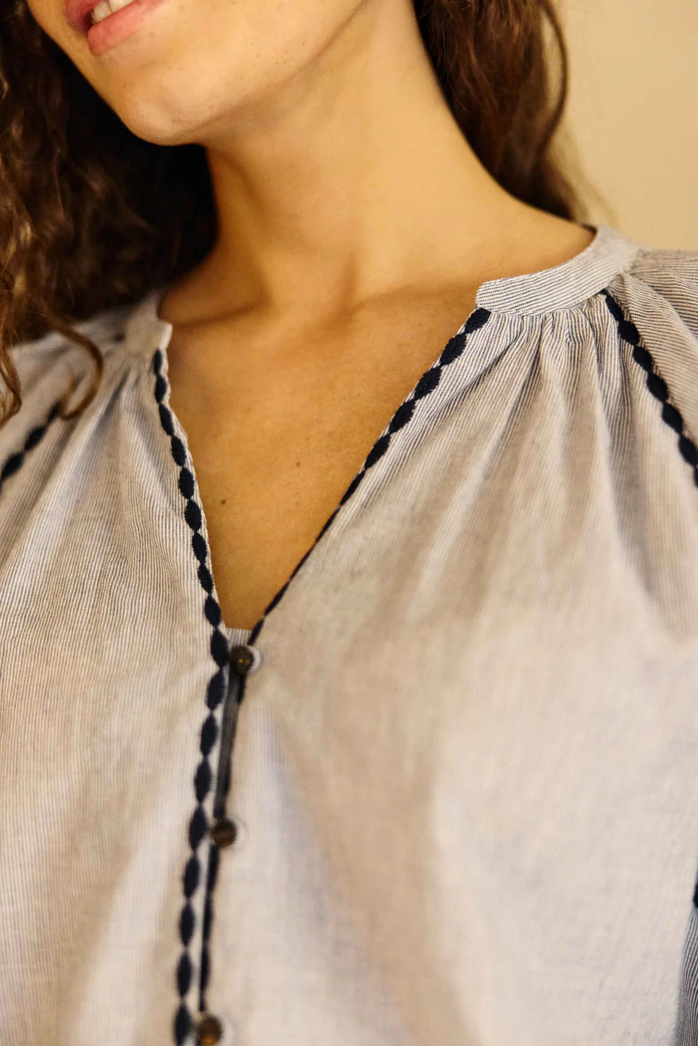 Blena - blouse bleu