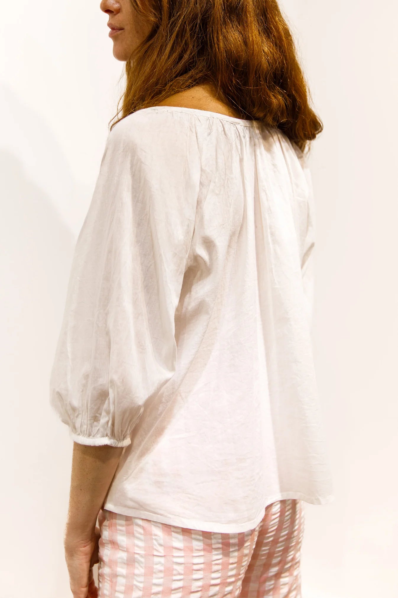 Blouse bloom blanc
