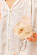Blouse bloom blanc
