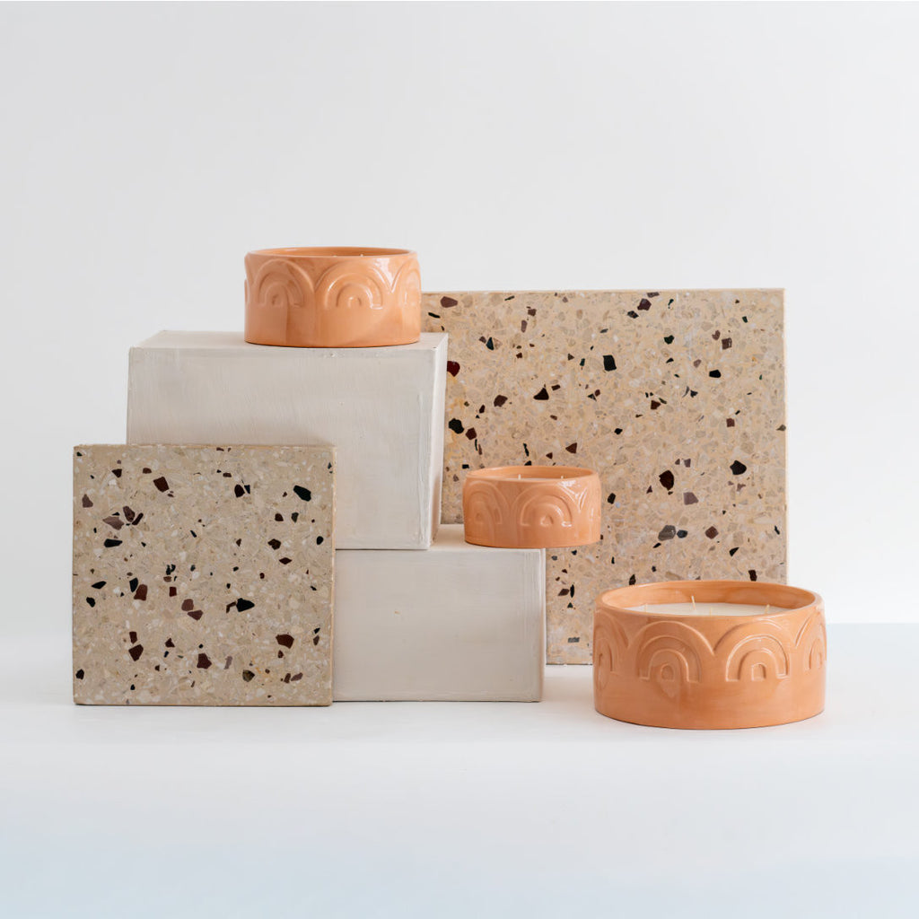 Bougie bab rose poudre m - figuier