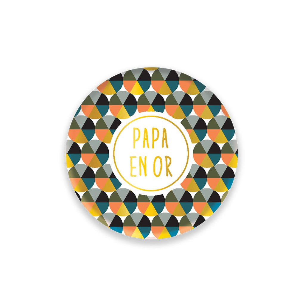 Badge - papa en or