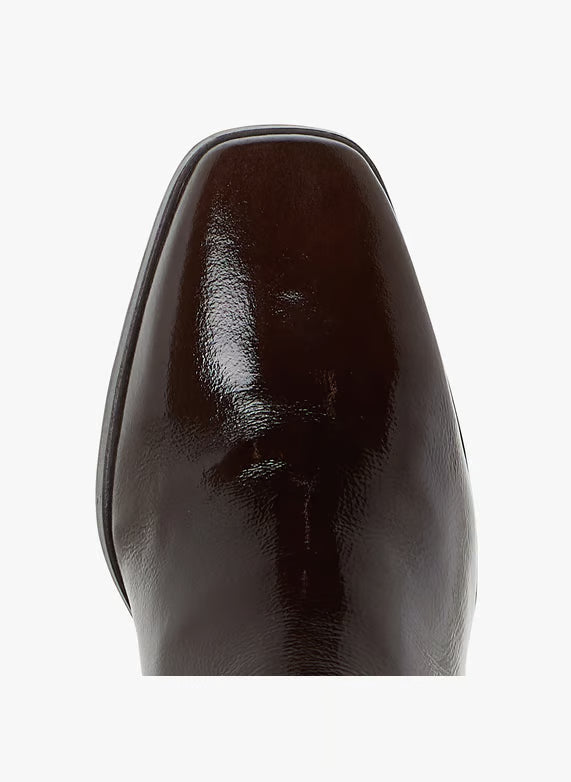 Bottines N°664 - cuir vernis marron