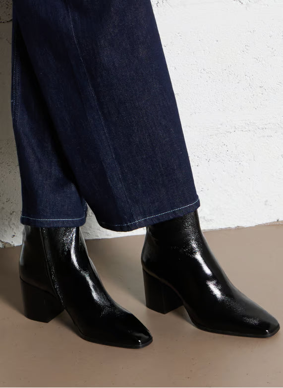 Bottines N°670 - cuir vernis noir