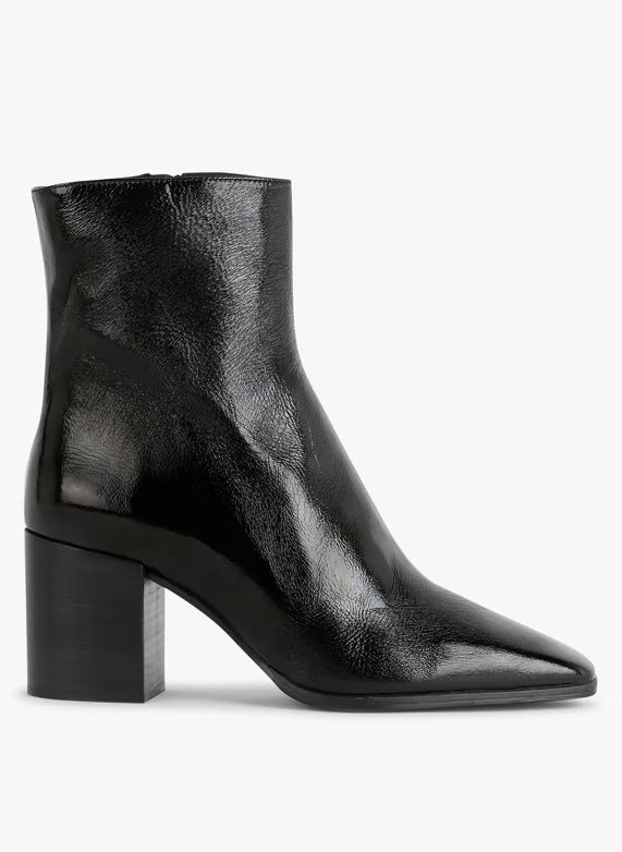 Bottines N°670 - cuir vernis noir