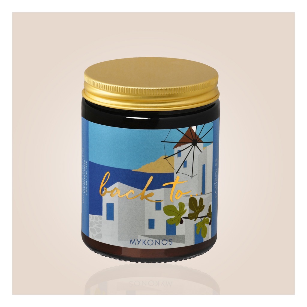 Bougie back to..... mykonos 140g